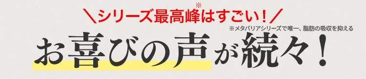 メタバリアプレミアムEXの臨床試験結果